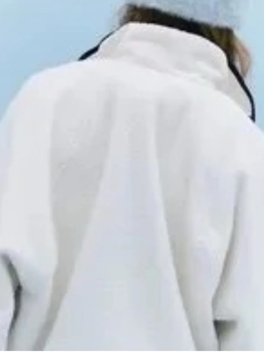 FP Movement by Free People Cream Sherpa Zip Jacket with Embroidered Accents - Picture 3 of 16